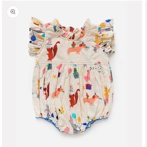 Pink Chicken Birthday Jennifer Bubble (6/12 Months)